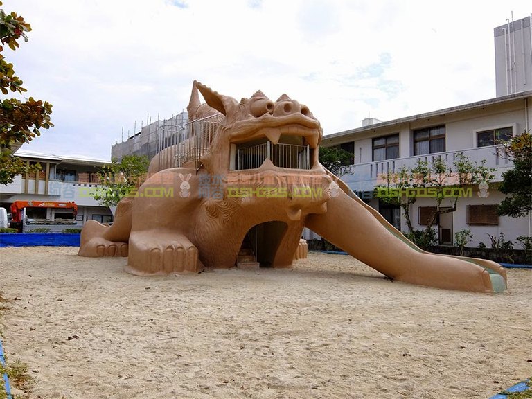 能提高兒童興趣的幼兒園滑梯－大型水泥雕塑幼兒園滑梯