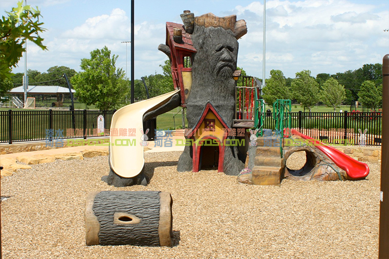 趣味幼兒園滑梯－北京廠家設計制作高端幼兒園滑梯